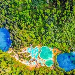 黄龙景区五彩池